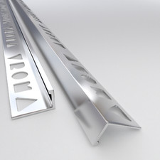 10 X Tile Trim Bright Chrome L-Shape/Square Edge, Box, Round/Quadrant, Triangle