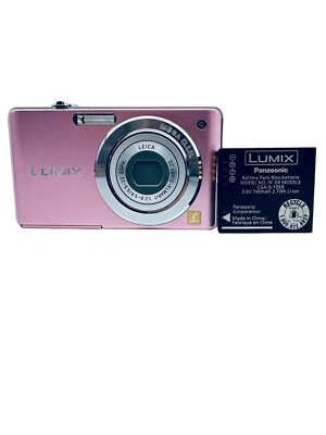 Panasonic Lumix DMC-FS6 8.1MP, 4x Zoom Camera, Pink - With Battery 