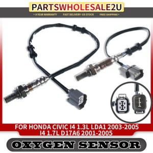 2x Upstream and Downstream O2 Oxygen Sensor for Honda Civic 01-05 I4 1