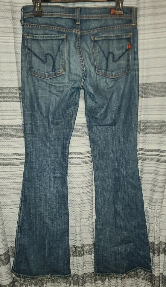Pantalones de mezclilla vintage Citizens of Humanity Ingrid 002 tiro bajo acampanados Y2K talla 27 Foto 4 de 4
