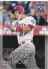 2019 Topps BB 150 Years of Professional 150th Anniv Mike Trout 29/150 Angels