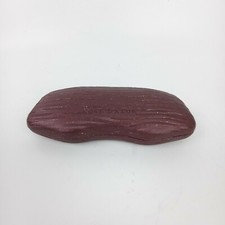 Cote D'azur Eyeglasses Case Hard Shell Red Glitter Travel Carrier Felt Lined
