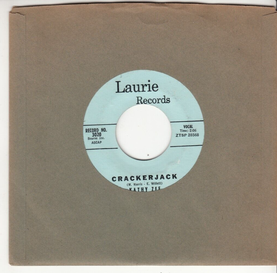 KATHY ZEE BUZZIN'/CRACKERJACK ORIGINAL LAURIE RECORDS 45 RARE