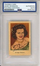 Angie Dickinson SIGNED 1950’s Vintage Dutch Trading Card PSA DNA COA AUTOGRAPH