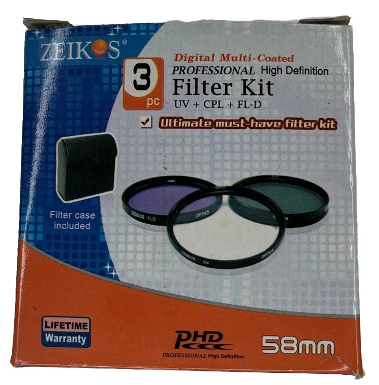 Zeikos ZE-FLK58 58mm Filter Kit - Image 2 of 4