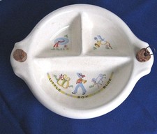 Child's Divided Warming Dish / Little Boy Blue / circa 1940s