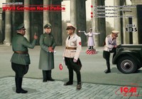 Icm 35633 Wwii German Road Police (5 Figures) In 1:35 Neu Ovp<