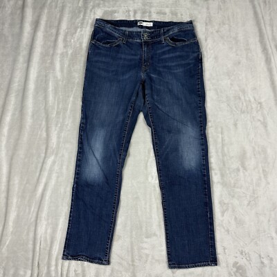 Levi's 529 Curvy Skinny Leg Denim Blue Jeans Womens Size
