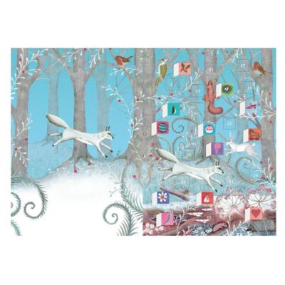 Tiere Ruf der Wildnis Adventskalender Karte + ca. 170x120mm Roger la Borde