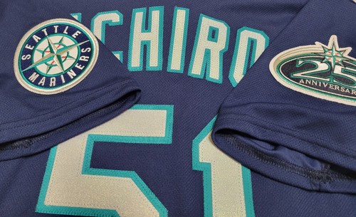 AUTENTICA MAGLIA NIKE TBTC 40 MEDIUM ICHIRO SUZUKI SEATTLE MARINERS - Foto 4 di 6