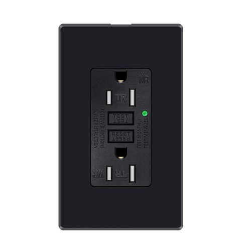 GFCI Outlet 15 Amp Dual USB Port Electric Wall Charger Power Socket With Plates - Bild 22 von 22