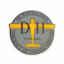 3.5" De Havilland Peel  Stick Vinyl Decal, Bush Pilot, Vintage Air DEC-0159-SM