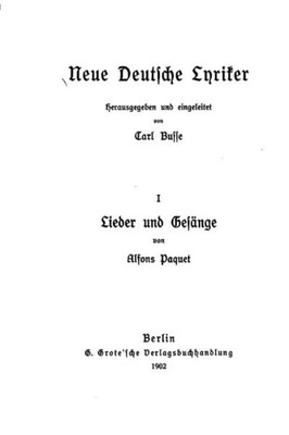 Lieder Und Ges?Nge