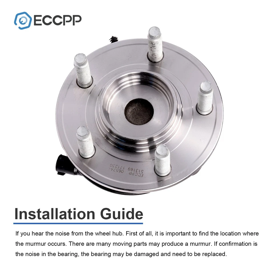 2Pcs Wheel Hub Bearings Front 2WD For 2000-2008 Jaguar S-Type 2004 2005 XJ8 XJR - Image 4 of 4