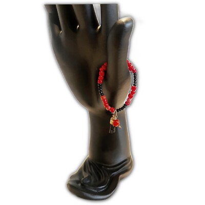 PULSERA PROTECTORA DE NINOS CON AZABACHE Y OJO TURCO (111499)