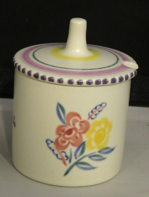 Vintage Poole Pottery Traditional Jam / Mustard / condiment jar - 4.25 inch MCM