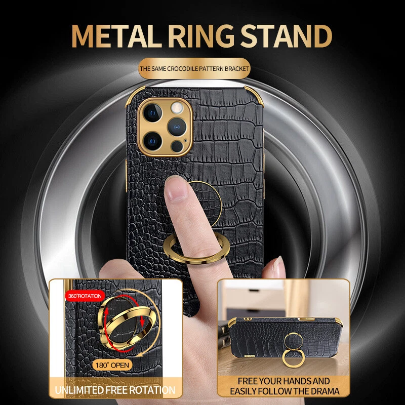 ShockProof Leather Holder Case Cover For iPhone 17 16 15 14 13 Pro Max 12 11 XR - Image 3 of 4