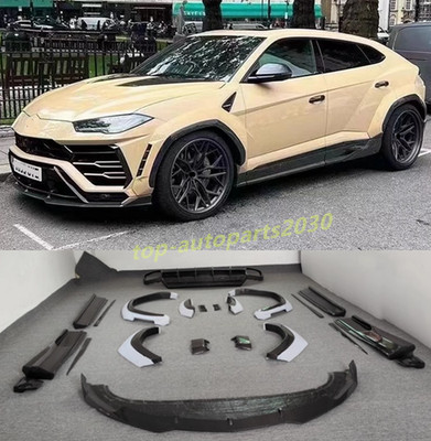 Carbon Fiber Front Lip Rear Diffuser Sideskirts Fender For Lamborghini Urus 1016