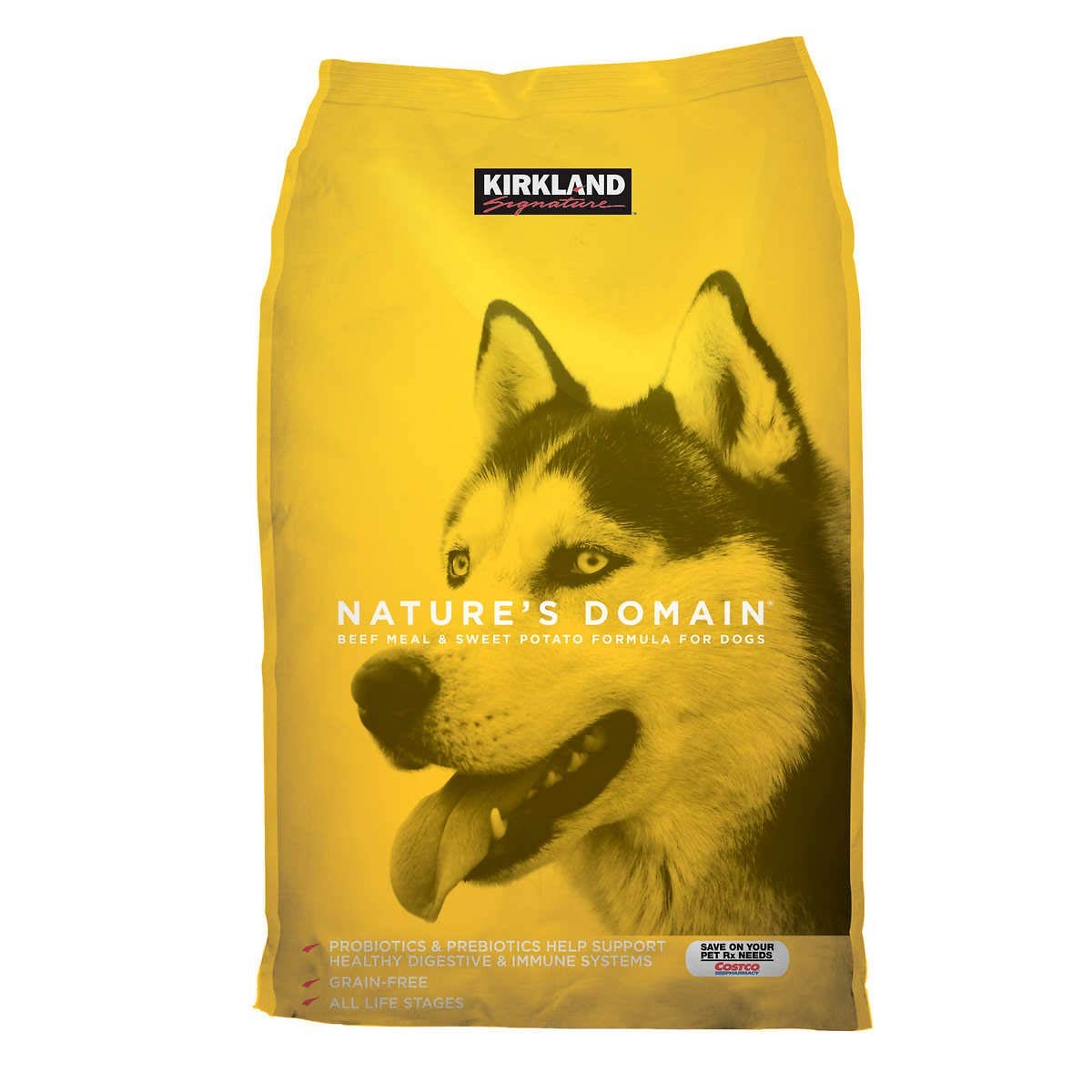 Kirkland Signature Nature's Domain Beef Meal & Sweet Potato Dog Food, 35 Pounds