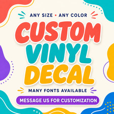 Custom order vinyl Lettering / contact us first for customization