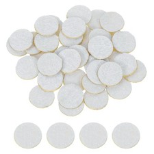 240Pcs Round Felt Circles, 13mm 1/2" Non-Woven Felt Fabric Sticker, White