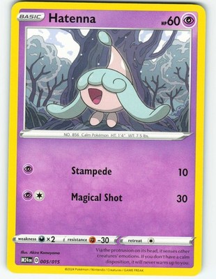Hatenna - 5/15 McDonalds Promo - Pokémon TCG - 2024