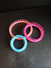 3er Set Strickringe Strickrahmen Plastik