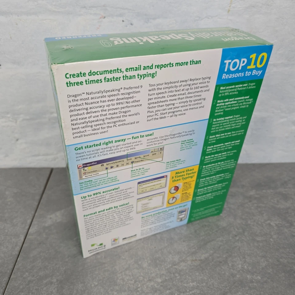 Dragon Naturally Speaking 9 Preferred New Unopened - Image 3 of 4