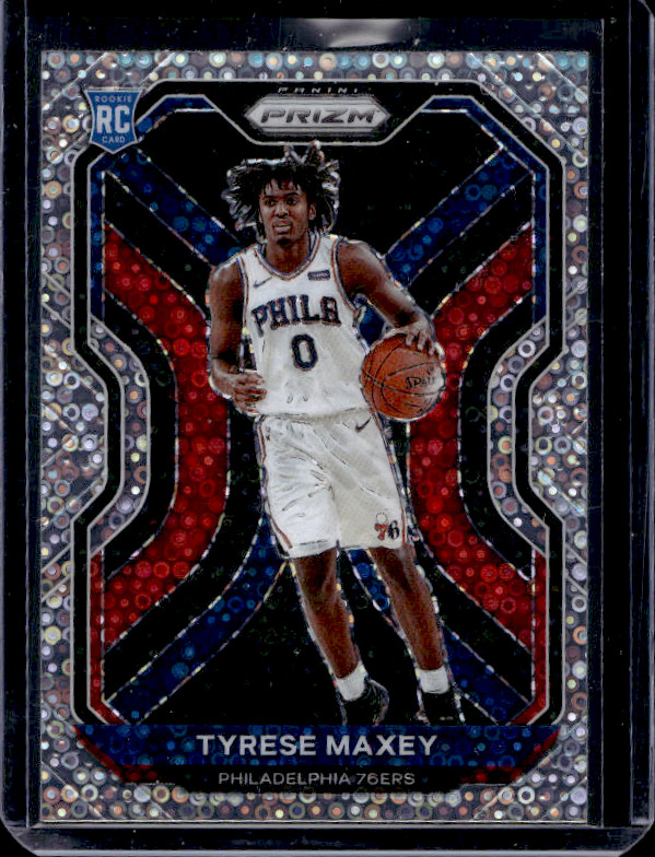 2020-21 Panini Prizm Tyrese Maxey Fast Break Disco #256 Rookie