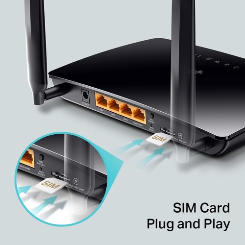 Archer MR202 Router Wifi Con SIM, Router 4G LTE Wifi Dual-Band Ac750Mbps, 3 Port - Foto 6 di 12