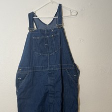 Vintage 60s 70s Sears Roebuck Union Made Denim Workwear Bib Overalls