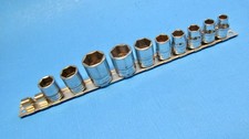 Snap-on Tools Metric 8 Piece Sockets 12 916 Snap-on Rail 38 Drive Snap-on Tools Metric 8 Piece Sockets 12 916 Snap-on Rail 38 Drive