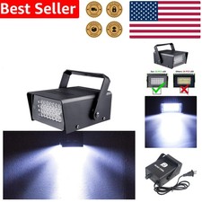Powerful 32 LED Strobe Light White Flashing Party DJ Halloween Room Decor Corded