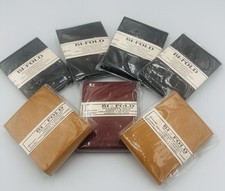 Genuine Leather Bifold Wallet Assorted Color BUNDLE 7 Pieces BRAND NEW 