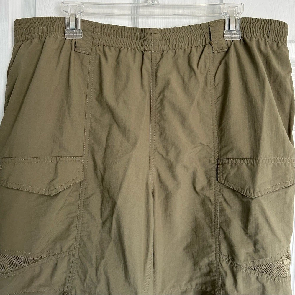 Columbia Hybrid Pants Men's XL Convertible Omni Shade Khaki Nylon 36 X 32