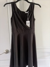 Grace Karin Dress Fit and Flare Sleeveless Black Spring Summer City Dressy Sz M