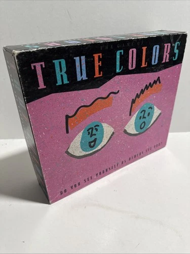 Vintage True Colors Board Game 1990 Milton Bradley Complete Party Game