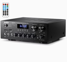 Moukey MAMP1 Stereo Receiver with Bluetooth 400W 2 Channel Power Audio Amplifier