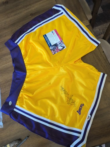 Karim Abdul Jabar Autographed Signed Lakers Shorts PSA DNA COA