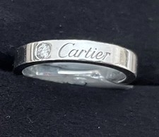Cartier Diamond Band Ring Platinum C de Carti...