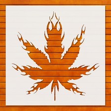Demon Weed Cannabis Stencil Template for Wall Art DIY Crafts by StencilAir