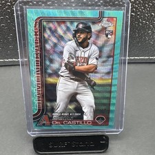 Adrian Del Castillo 2025 Topps Chrome Update Rookie Debut Auto Aqua Wave /199