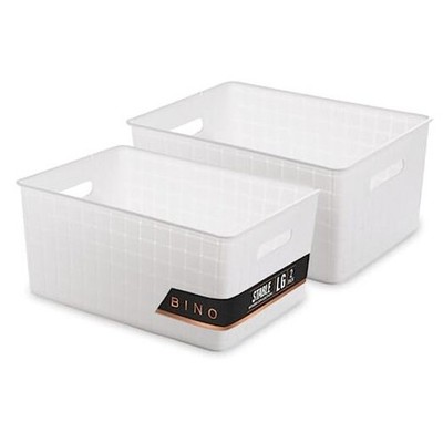 Large White Plastic Storage Baskets - Stable CoLLECTION - Multi-Use