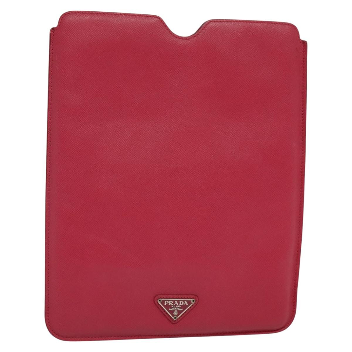 PRADA iPad Case Safiano leather Pink Auth ac3551 | eBay