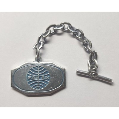 1960's Rare PAM AM Airline Metal Vending Charm Hong Kong NOS A1-5