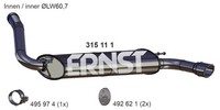 Ernst EndschalldäMpfer NachschalldäMpfer 315111 FüR Ford Focus 3 Turnier Tdci