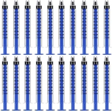 Blue 100 Pcs 1ml 1cc Plastic Syringe No Needle for Pets Oral,... 