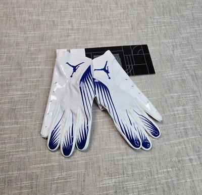 セール‼️JORDAN FLY LOCK PADDED GLOVES BLUE L Jordan Fly Lock Adult Football Glove with Magnigrip+ | Hibbett