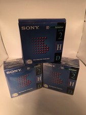 Lot of 3 NEW SEALED Sony MFD 2HD 3.5" Micro Floppy Disk IBM Formatted 10 packs