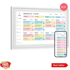 Syncable 15.6-Inch Touchscreen Calendar with Task Rewards System & Photo Frame